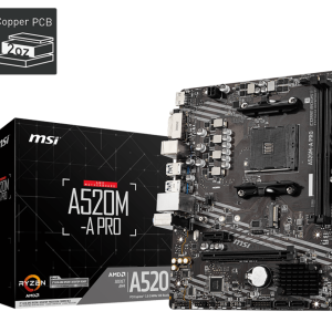 MSI A520M A PRO MOTHER BOARD 911-7C96-031